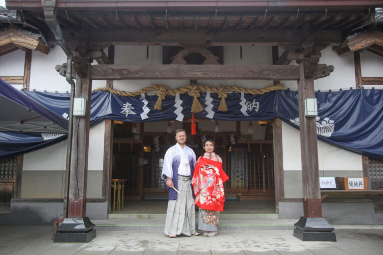 お参りした神社での出張撮影